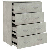 Vidaxl dressoir met 4 lades 60x30,5x71 cm betongrijs