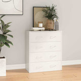 Vidaxl dressoir met 4 lades 60x30,5x71 cm hoogglans wit