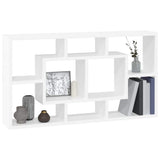 Vidaxl wandschap 8 vakken hoogglans wit