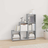 Vidaxl boekenkast trapvormig 107 cm bewerkt hout grijs sonoma eiken