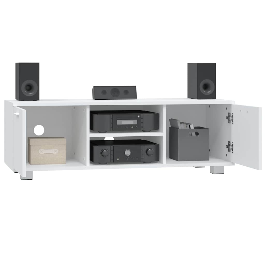 Vidaxl tv-meubel 120x40,5x35 cm bewerkt hout wit