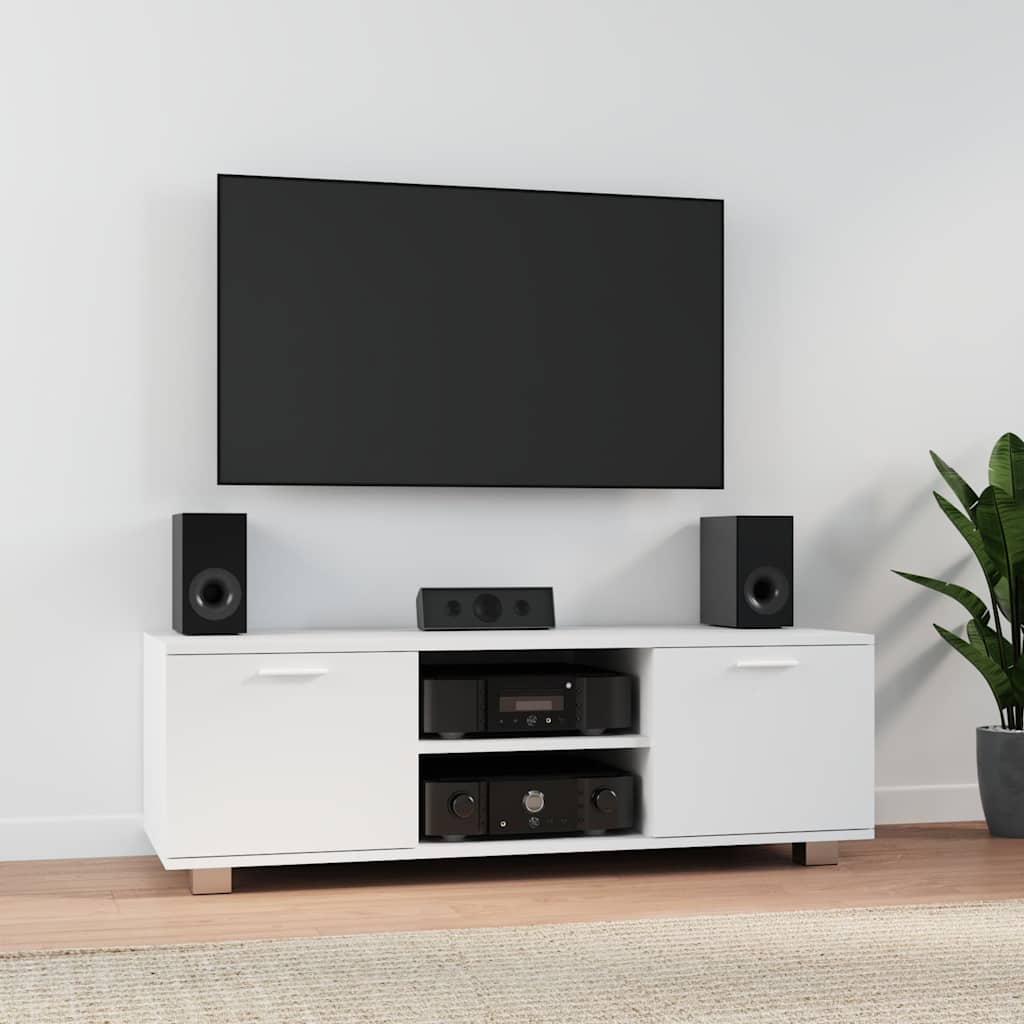 Vidaxl tv-meubel 120x40,5x35 cm bewerkt hout wit