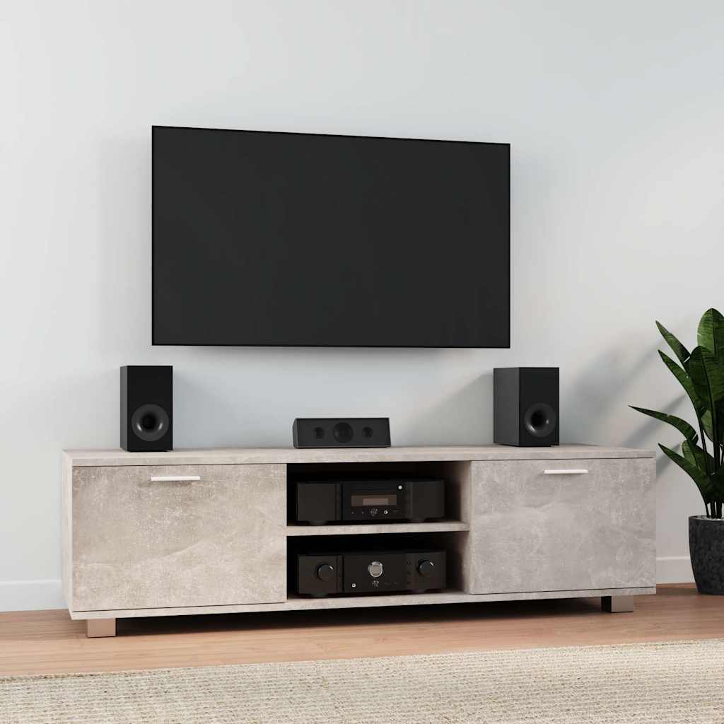 Vidaxl tv-meubel 140x40,5x35 cm bewerkt hout betongrijs