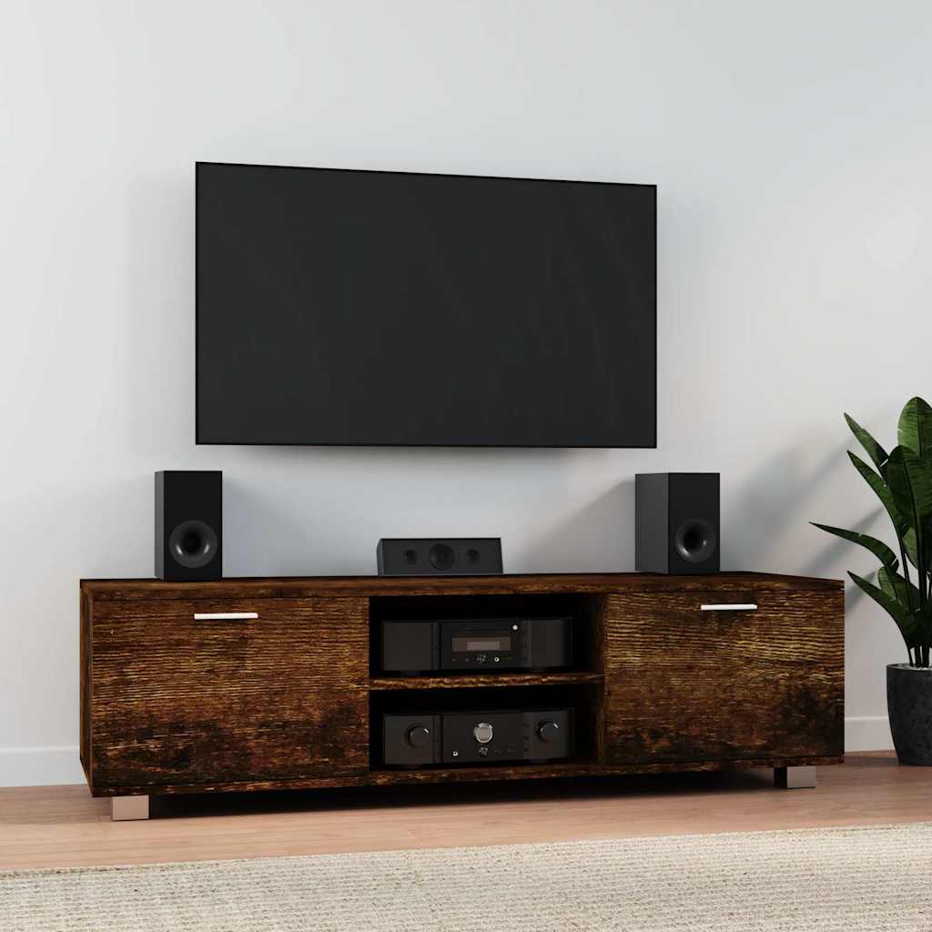 Vidaxl tv-meubel 140x40,5x35 cm bewerkt hout gerookt eikenkleurig