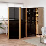 Vidaxl kamerscherm met 3 panelen 210x180 cm zwart