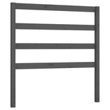 Vidaxl hoofdbord 106x4x100 cm massief grenenhout grijs
