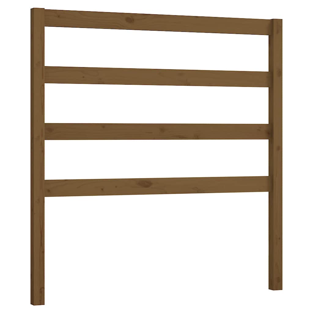 Vidaxl hoofdbord 106x4x100 cm massief grenenhout honingbruin