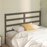 Vidaxl hoofdbord 126x4x100 cm massief grenenhout grijs