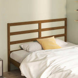Vidaxl hoofdbord 146x4x100 cm massief grenenhout honingbruin