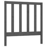 Vidaxl hoofdbord 81x4x100 cm massief grenenhout grijs