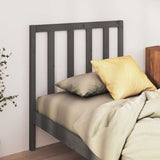 Vidaxl hoofdbord 81x4x100 cm massief grenenhout grijs