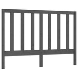 Vidaxl hoofdbord 141x4x100 cm massief grenenhout grijs