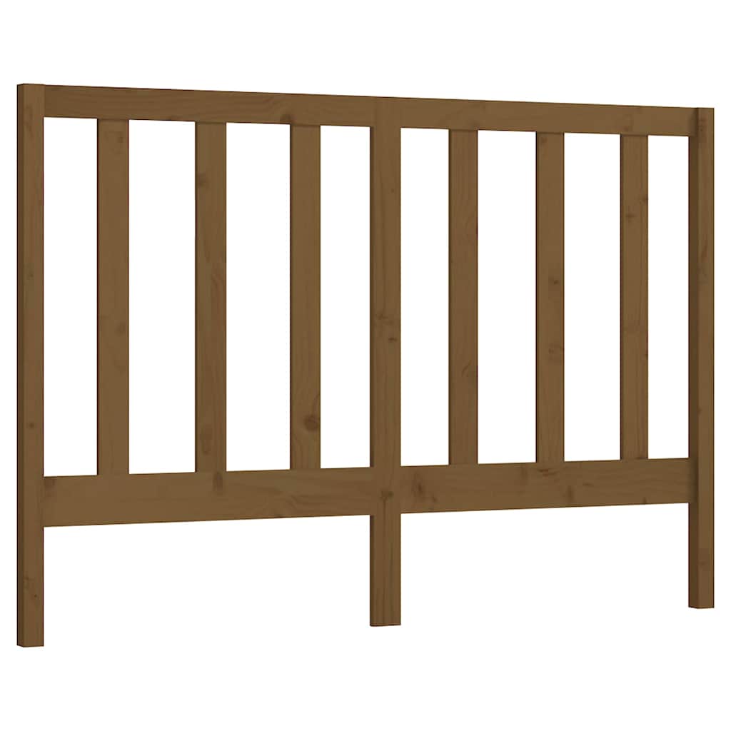 Vidaxl hoofdbord 156x4x100 cm massief grenenhout honingbruin