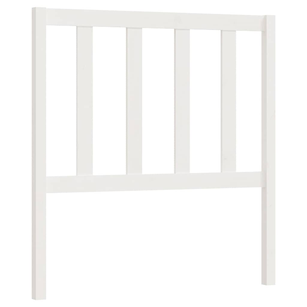 Vidaxl hoofdbord 81x4x100 cm massief grenenhout wit