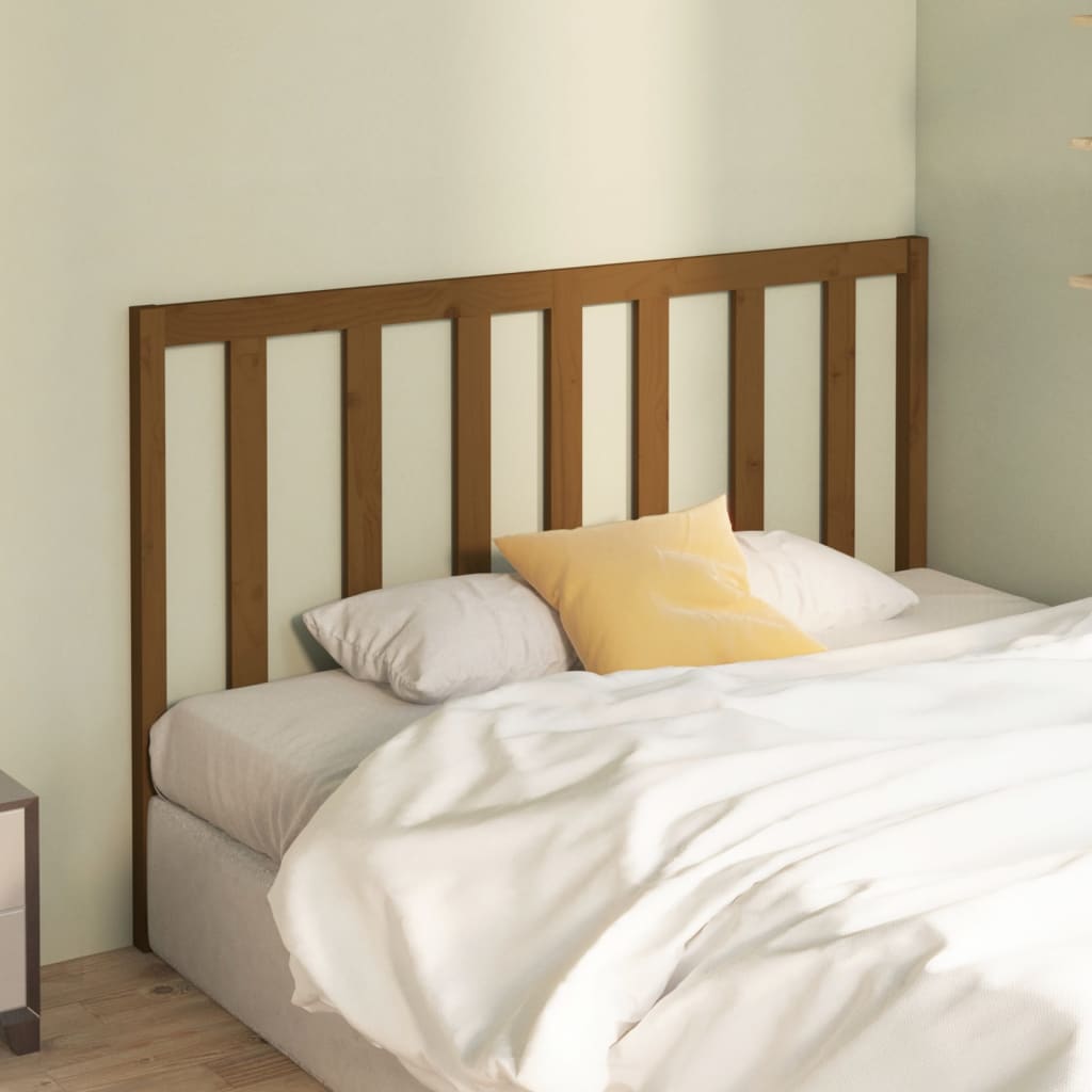 Vidaxl hoofdbord 166x4x100 cm massief grenenhout honingbruin