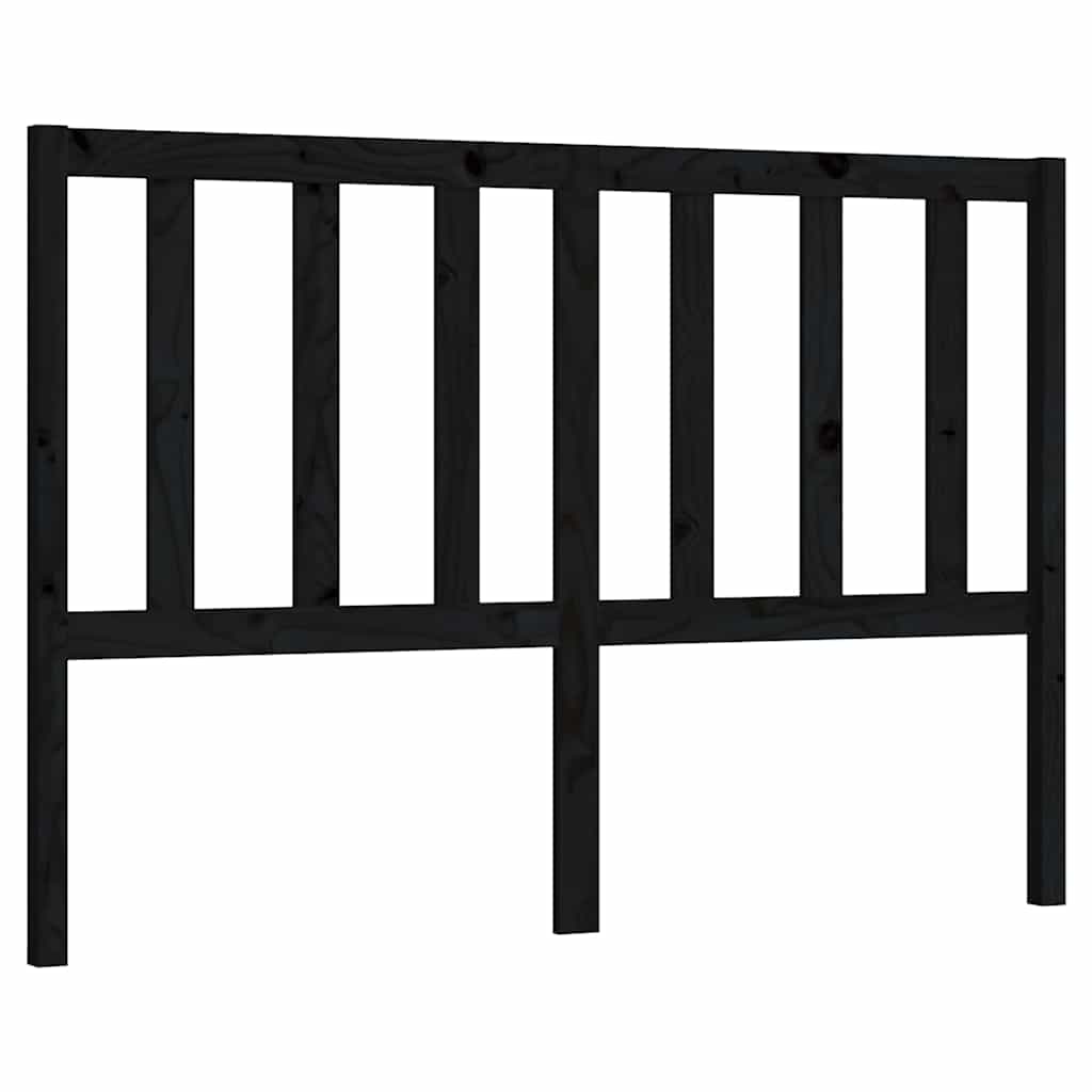 Vidaxl hoofdbord 166x4x100 cm massief grenenhout zwart
