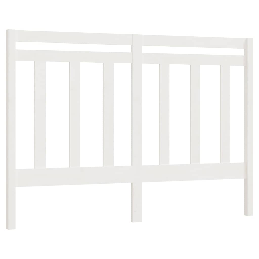 Vidaxl hoofdbord 156x4x100 cm massief grenenhout wit