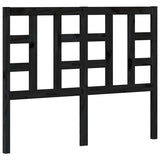 Vidaxl hoofdbord 126x4x100 cm massief grenenhout zwart