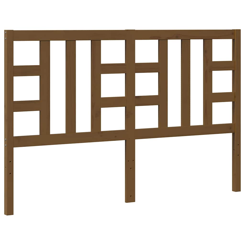 Vidaxl hoofdbord 146x4x100 cm massief grenenhout honingbruin