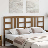 Vidaxl hoofdbord 146x4x100 cm massief grenenhout honingbruin