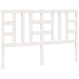 Vidaxl hoofdbord 156x4x100 cm massief grenenhout wit