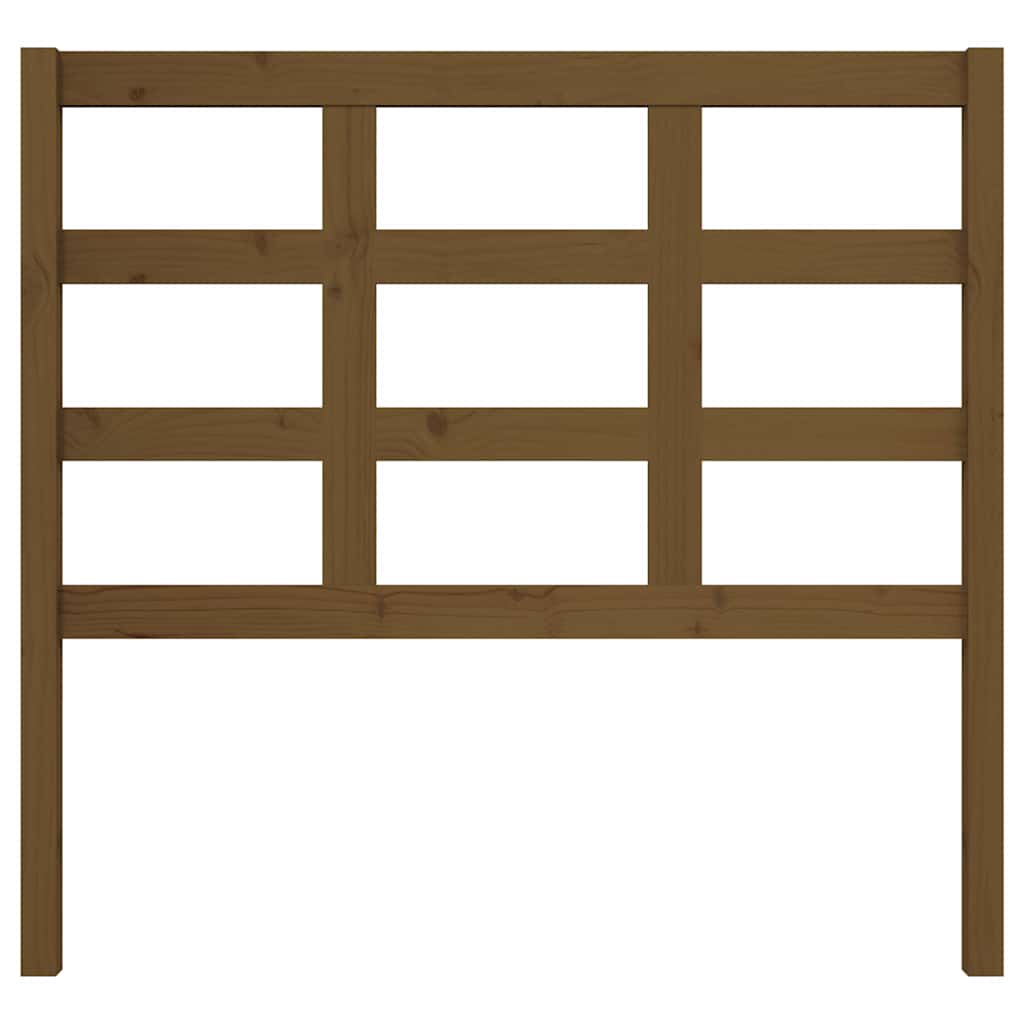 Vidaxl hoofdbord 105,5x4x100 cm massief grenenhout honingbruin