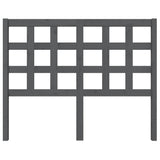 Vidaxl hoofdbord 125,5x4x100 cm massief grenenhout grijs