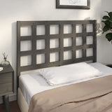 Vidaxl hoofdbord 125,5x4x100 cm massief grenenhout grijs