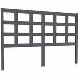Vidaxl hoofdbord 145,5x4x100 cm massief grenenhout grijs