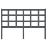 Vidaxl hoofdbord 145,5x4x100 cm massief grenenhout grijs