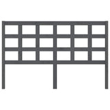 Vidaxl hoofdbord 156x4x100 cm massief grenenhout grijs
