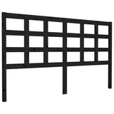 Vidaxl hoofdbord 165,5x4x100 cm massief grenenhout zwart