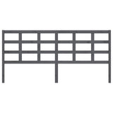 Vidaxl hoofdbord 205,5x4x100 cm massief grenenhout grijs