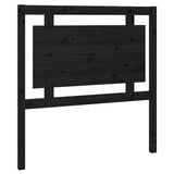 Vidaxl hoofdbord 95,5x4x100 cm massief grenenhout zwart