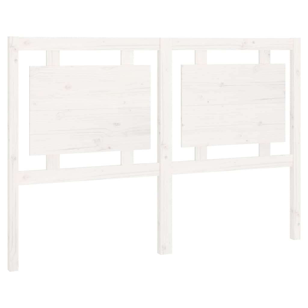 Vidaxl hoofdbord 145,5x4x100 cm massief grenenhout wit