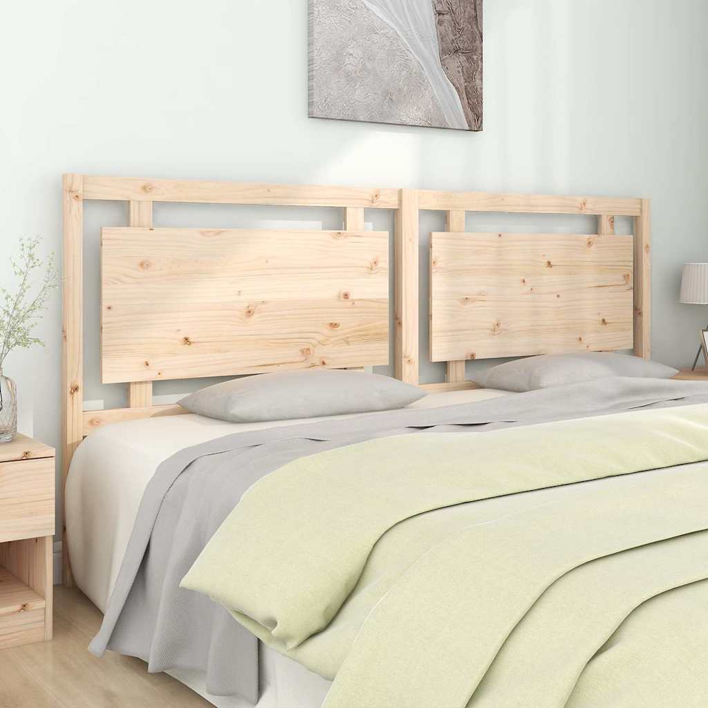 Vidaxl hoofdbord 205,5x4x100 cm massief grenenhout