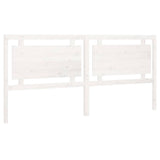 Vidaxl hoofdbord 205,5x4x100 cm massief grenenhout wit