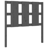 Vidaxl hoofdbord 95,5x4x100 cm massief grenenhout grijs