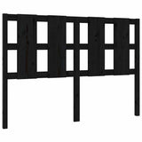 Vidaxl hoofdbord 145,5x4x100 cm massief grenenhout zwart