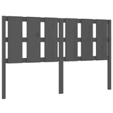 Vidaxl hoofdbord 155,5x4x100 cm massief grenenhout grijs