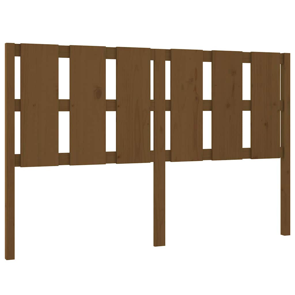 Vidaxl hoofdbord 155,5x4x100 cm massief grenenhout honingbruin