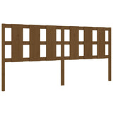 Vidaxl hoofdbord 205,5x4x100 cm massief grenenhout honingbruin
