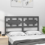 Vidaxl hoofdbord 145,5x4x100 cm massief grenenhout grijs