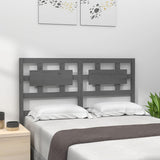 Vidaxl hoofdbord 145,5x4x100 cm massief grenenhout grijs