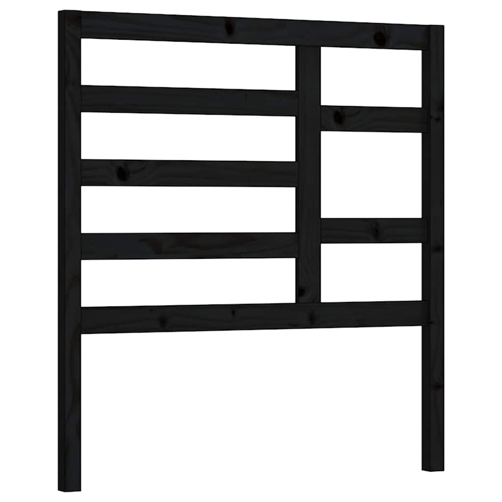 Vidaxl hoofdbord 96x4x104 cm massief grenenhout zwart