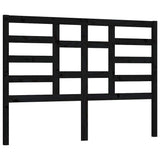 Vidaxl hoofdbord 126x4x104 cm massief grenenhout zwart