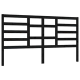 Vidaxl hoofdbord 206x4x104 cm massief grenenhout zwart