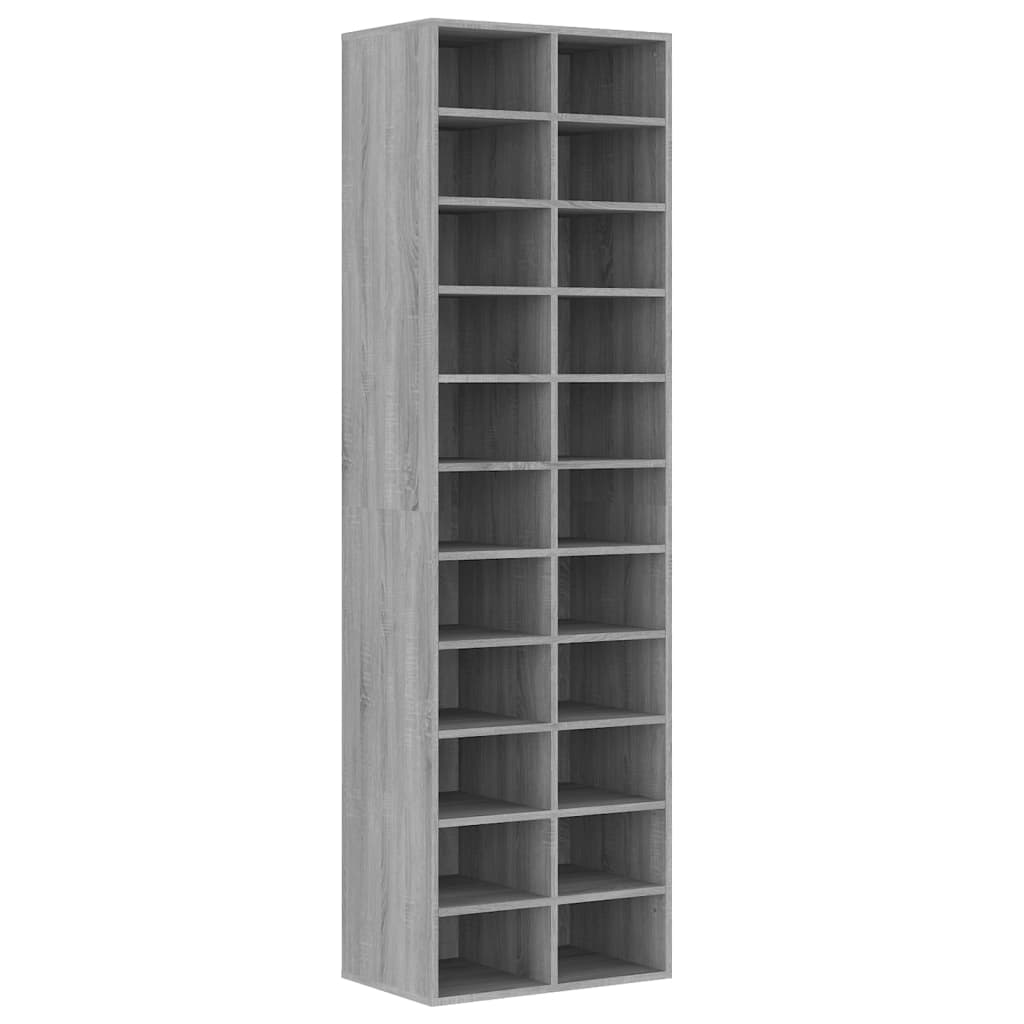 Armoire à chaussures Vidaxl 54x34x183 cm en bois de bois de bois de chêne sonoma