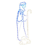 VIDAXL -Weihnachtsfiguren Shepherd und Lam mit 168 LEDs 102,5 x 35 cm