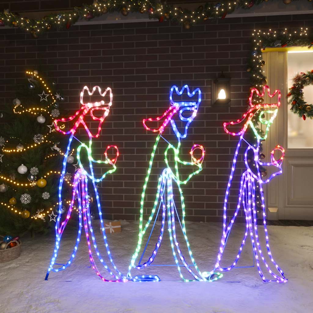 Vidaxx Weihnachtsfiguren Drei Könige mit 504 LEDs 99,5x45,5 cm
